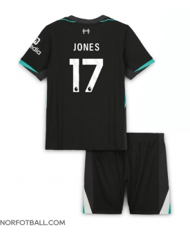 Billige Fotballdrakt Liverpool Curtis Jones #17 Replika Bortedraktsett Barn 2024-25 Kortermet (med bukser)